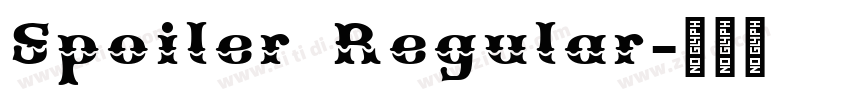 Spoiler Regular字体转换